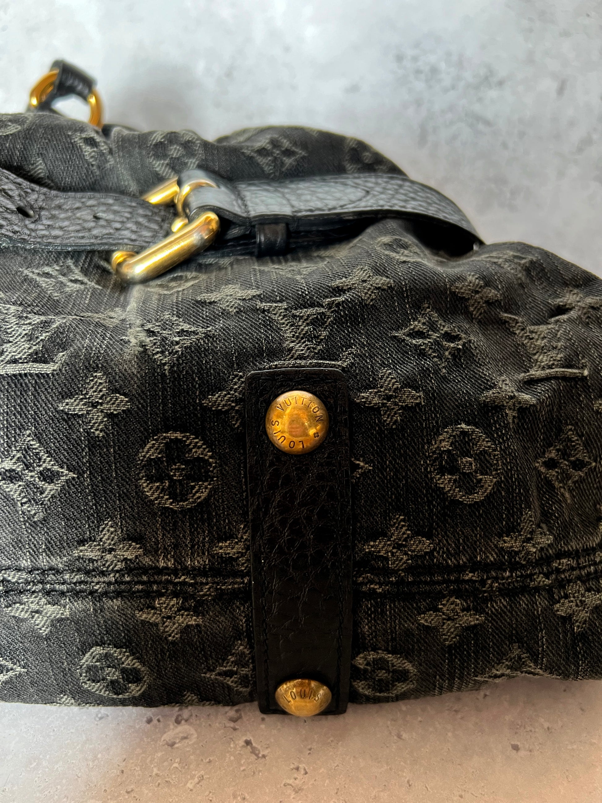 LV Neo Cabby large Denim bag, Women's Fashion, Bags & Wallets